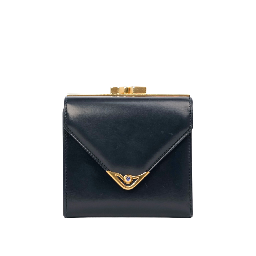 CARTIER Kiss Lock Tri-Fold Wallet