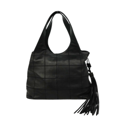 CHANEL Choco Bar Fringe Tote Bag/Shoulder Bag