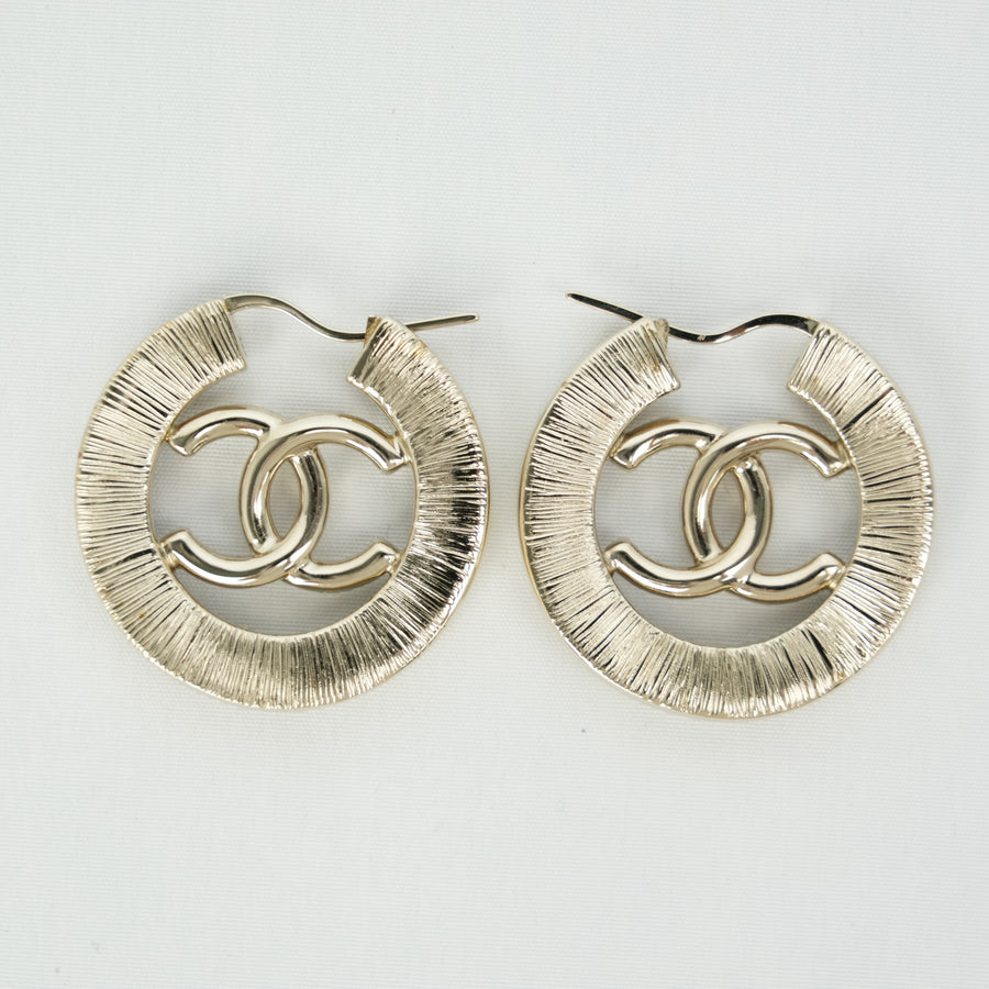 CHANEL Rhinestone Earrings