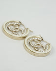 CHANEL Rhinestone Earrings