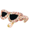 Vintage-Style Sunglasses Rhinestone Brooch