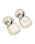Vintage-Style 2Way Earrings(Rhodium-Plated Brass)
