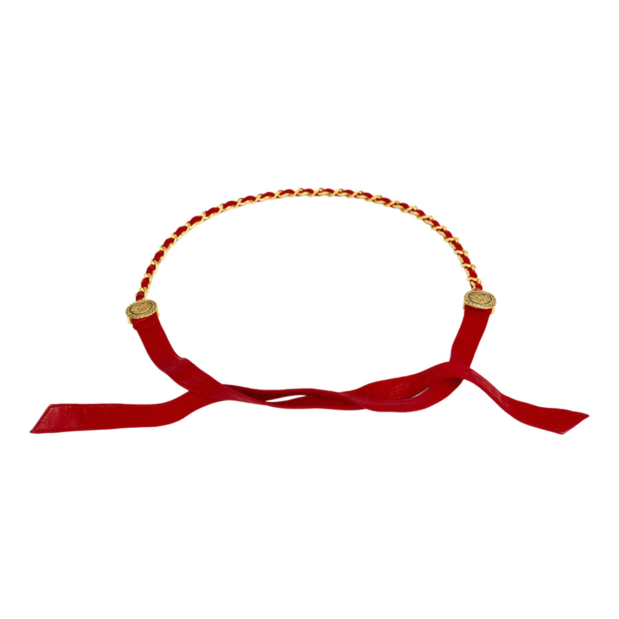 CHANEL Ribbon Chain Belt
