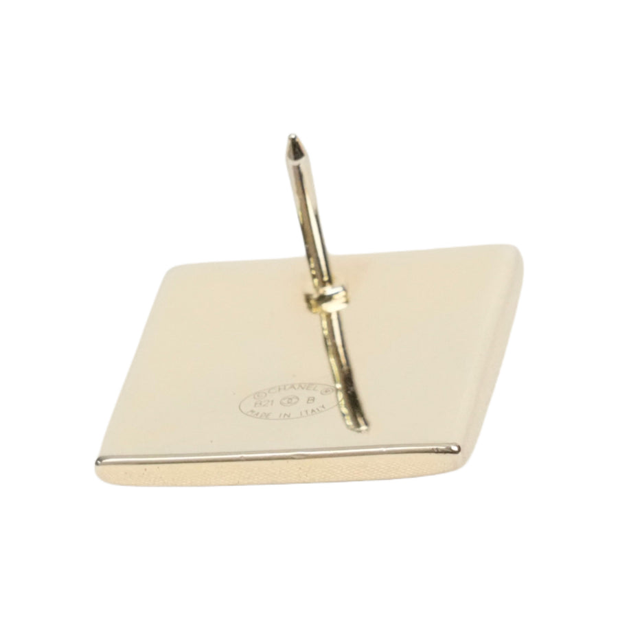 CHANEL Coco Mark Square Brooch