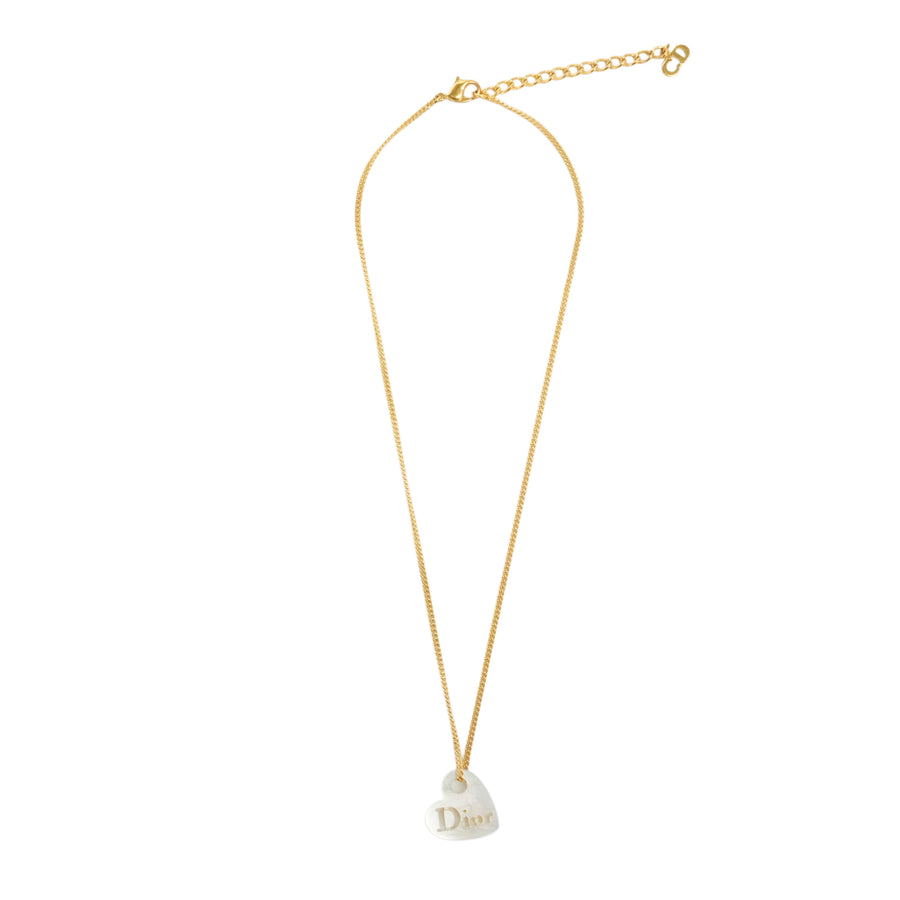 CHRISTIAN DIOR Heart Necklace