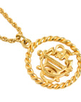 CHRISTIAN DIOR Round Circle Necklace