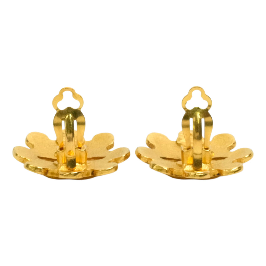 CHANEL Flower Coco Mark Earrings