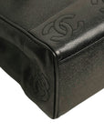 CHANEL 1996–1997 Coco Mark Matelassé Caviar Skin Tote Bag / Shoulder Bag
