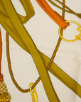 CELINE Tassel Chain Carre 90 Scarf