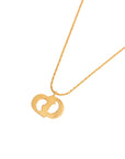 CHRISTIAN DIOR CD Logo Necklace