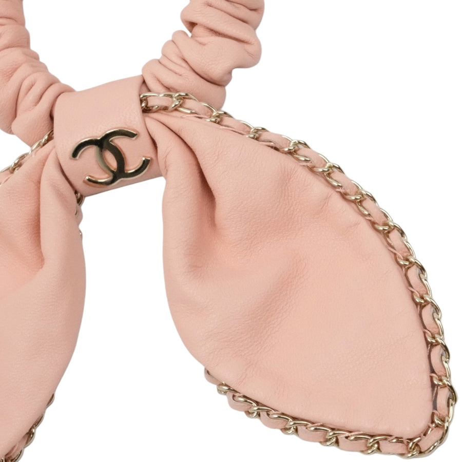 CHANEL  Leather Hair Scrunchie