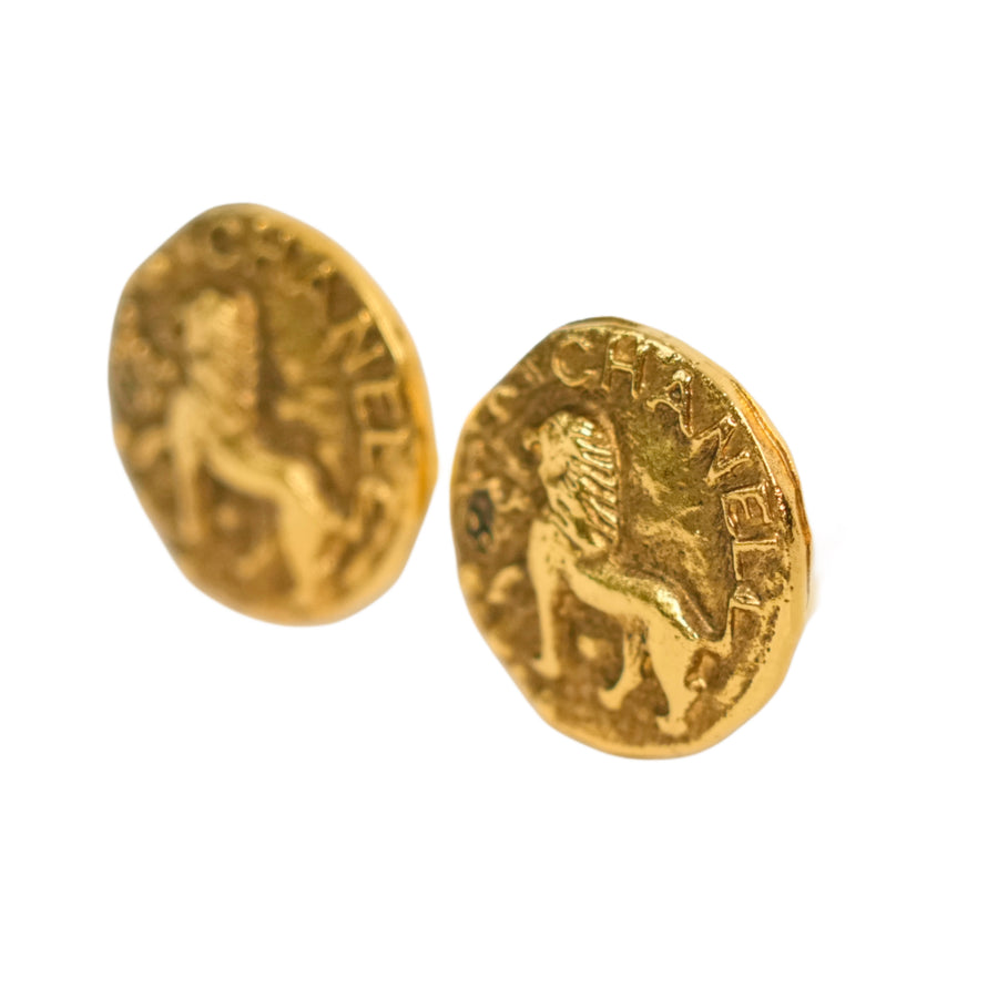 CHANEL Lion Earrings