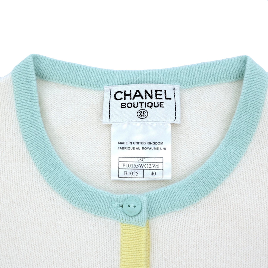 CHANEL 1998 Ensemble Knit Cashmere Size 40 Top