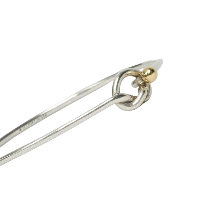 TIFFANY & CO. SV925 K18YG Love Knot Bangle