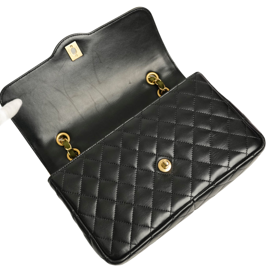 CHANEL Matelassé Chain Bicolor Shoulder Bag