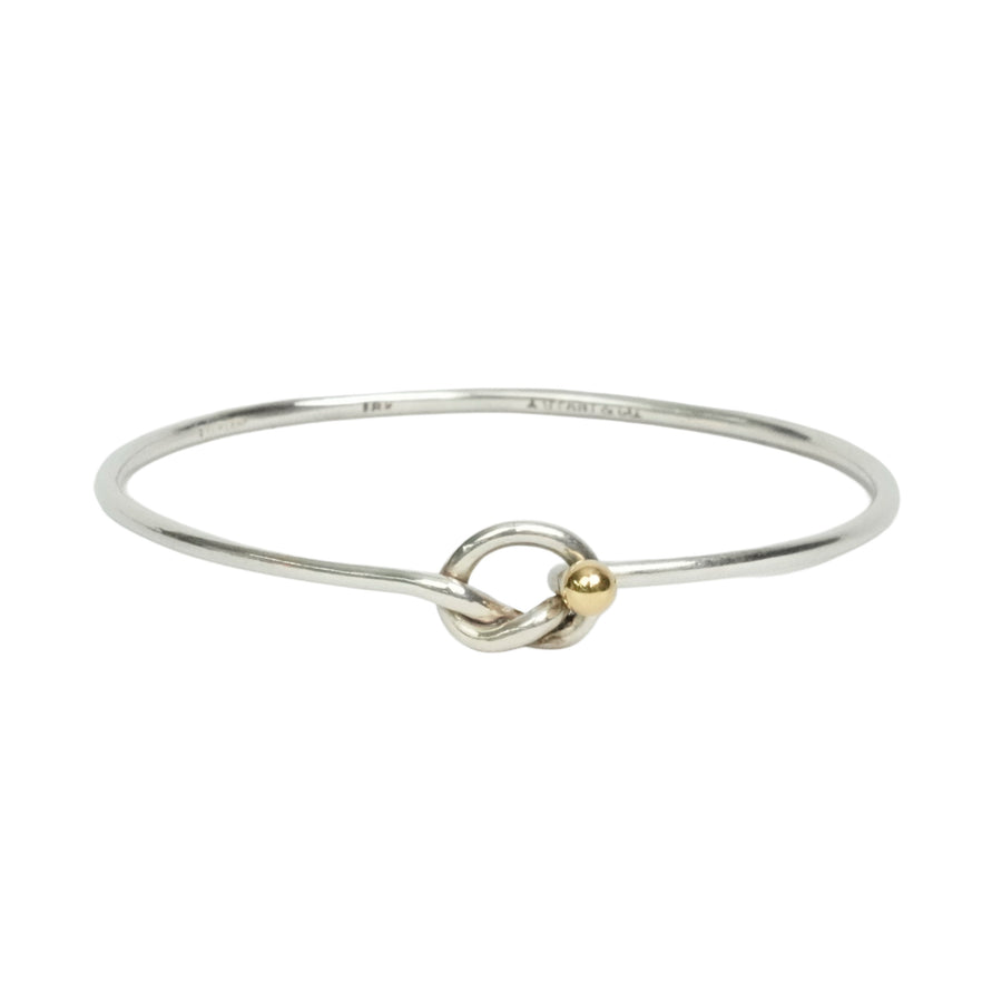 TIFFANY & CO. SV925 K18YG Love Knot Bangle