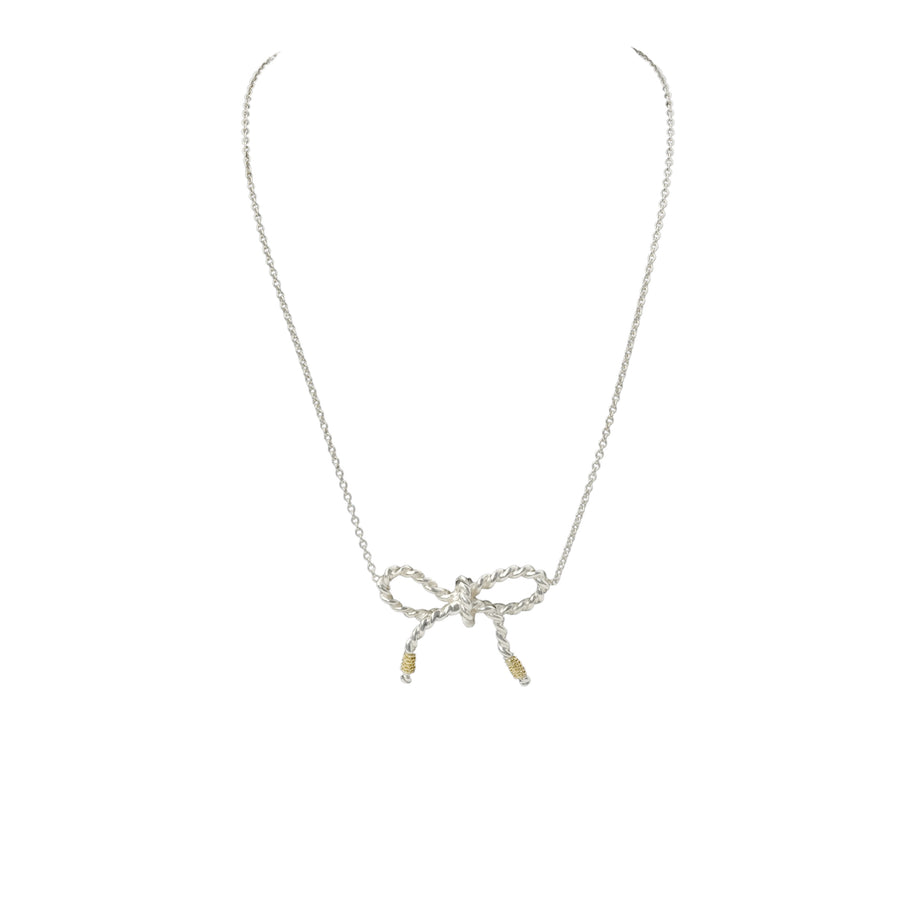 TIFFANY & CO. SV925 Ribbon Necklace