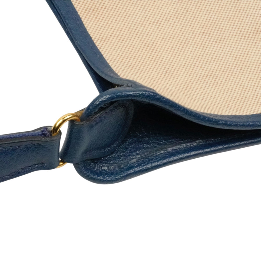 HERMES Vespa PM Canvas Shoulder Bag