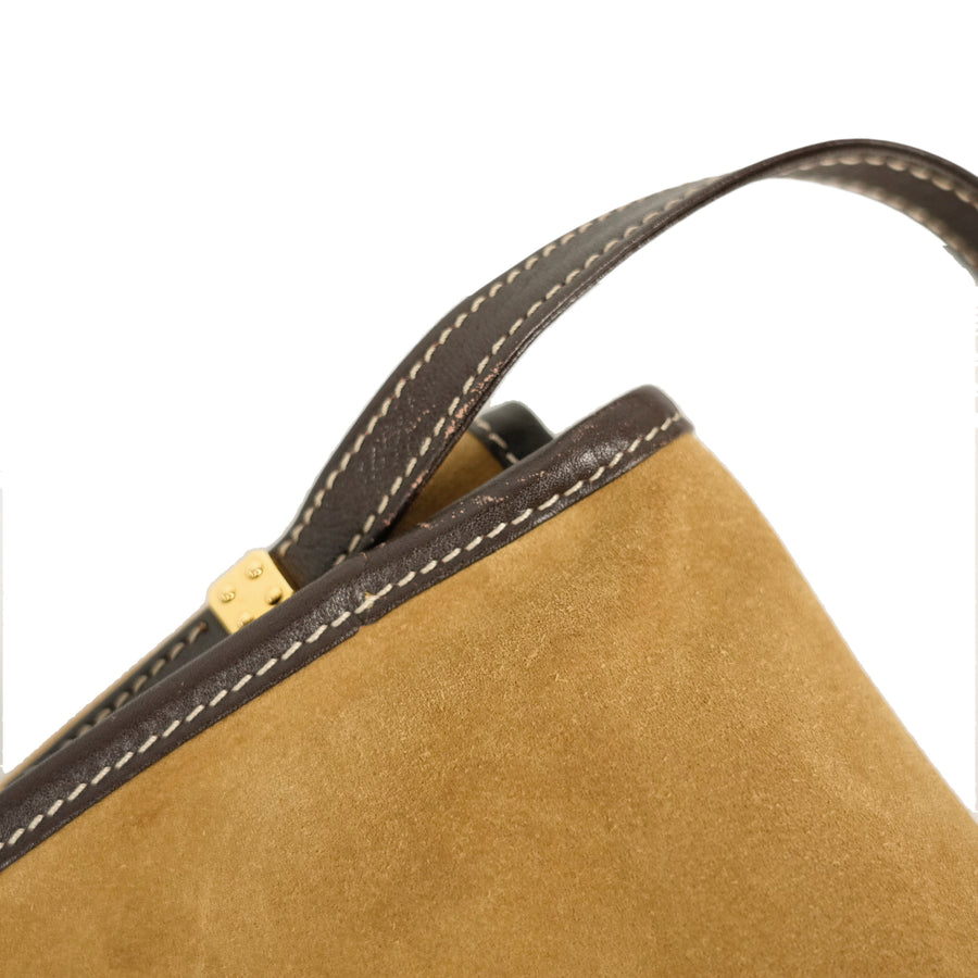LOEWE  Suede Anagram Shoulder Bag