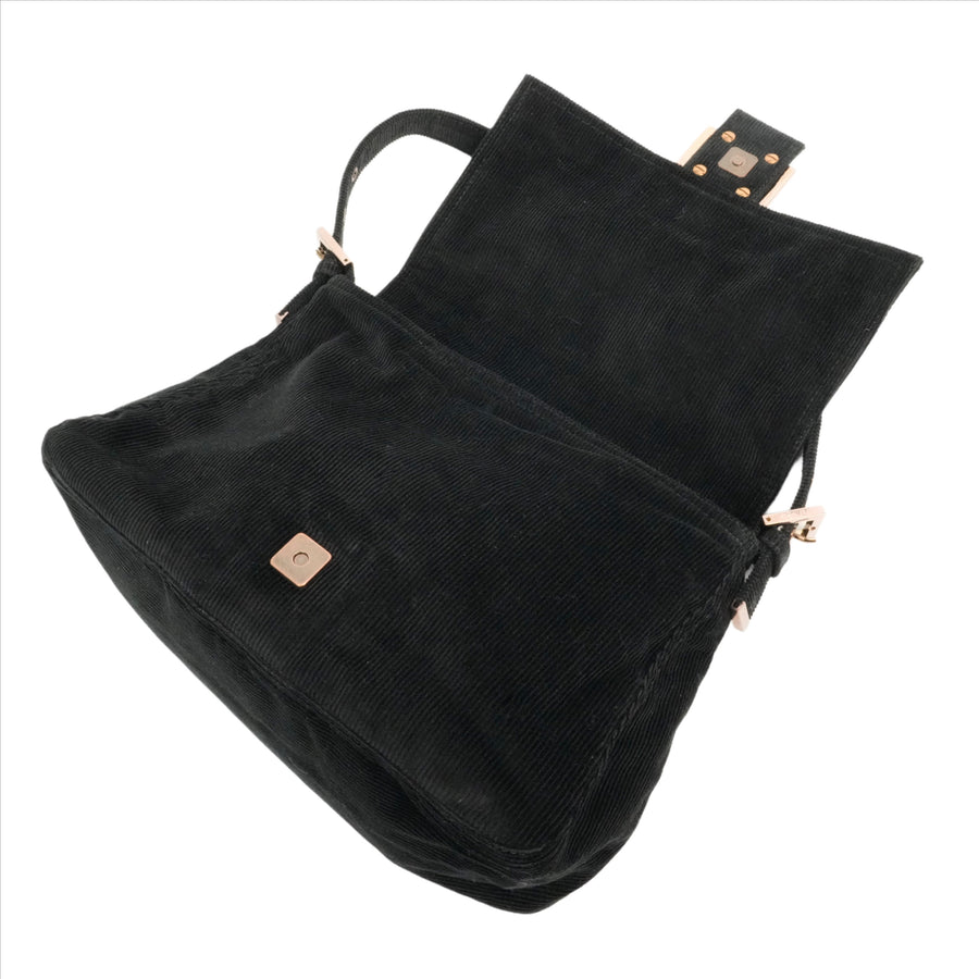 FENDI Corduroy Mamma Baguette Shoulder Bag