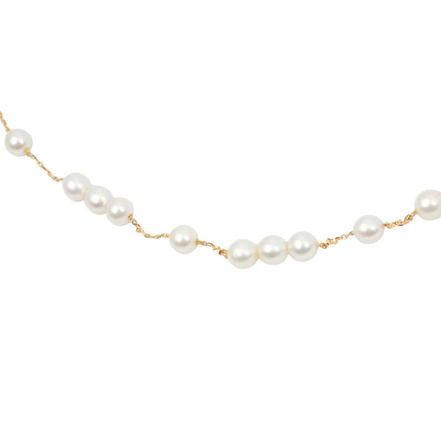TASAKI K18 Pearl (Main Stones: 4.5-4.8mm) 6.4g Necklace