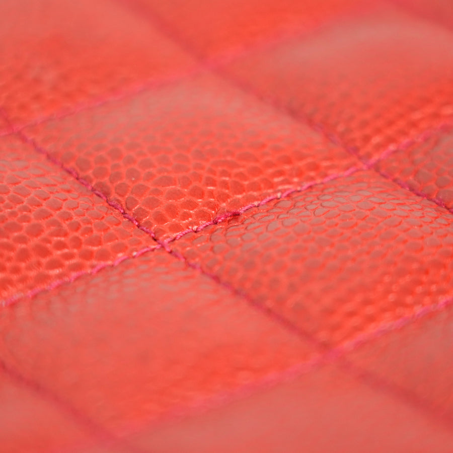 CHANEL 1991–1994 Matelassé Coco Mark Caviar Skin Shoulder Bag