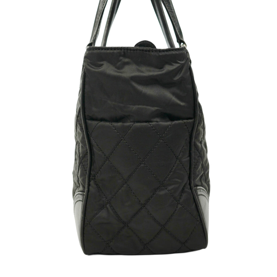 CHANEL 2008-2009 Nylon Paris-New York Tote Bag/Shoulder Bag