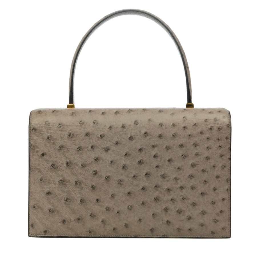 HERMES Ostrich Piano Handbag