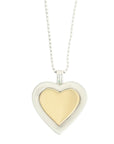 TIFFANY & CO. SV925 K18YG Double Heart Necklace