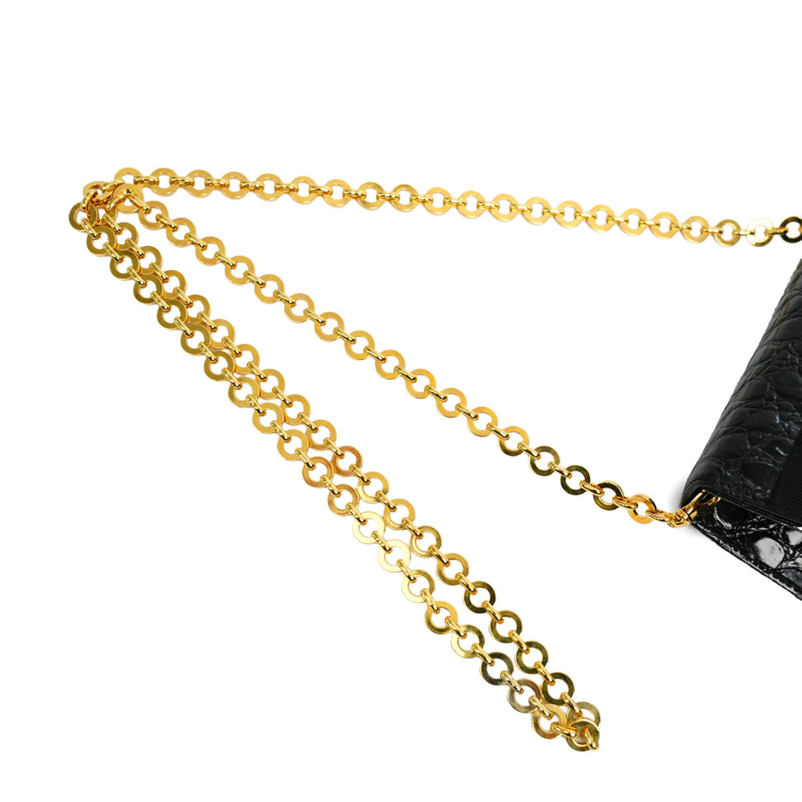 SALVATORE FERRAGAMO Vara Mini Chain Belt Bag/Shoulder Bag 2-Way