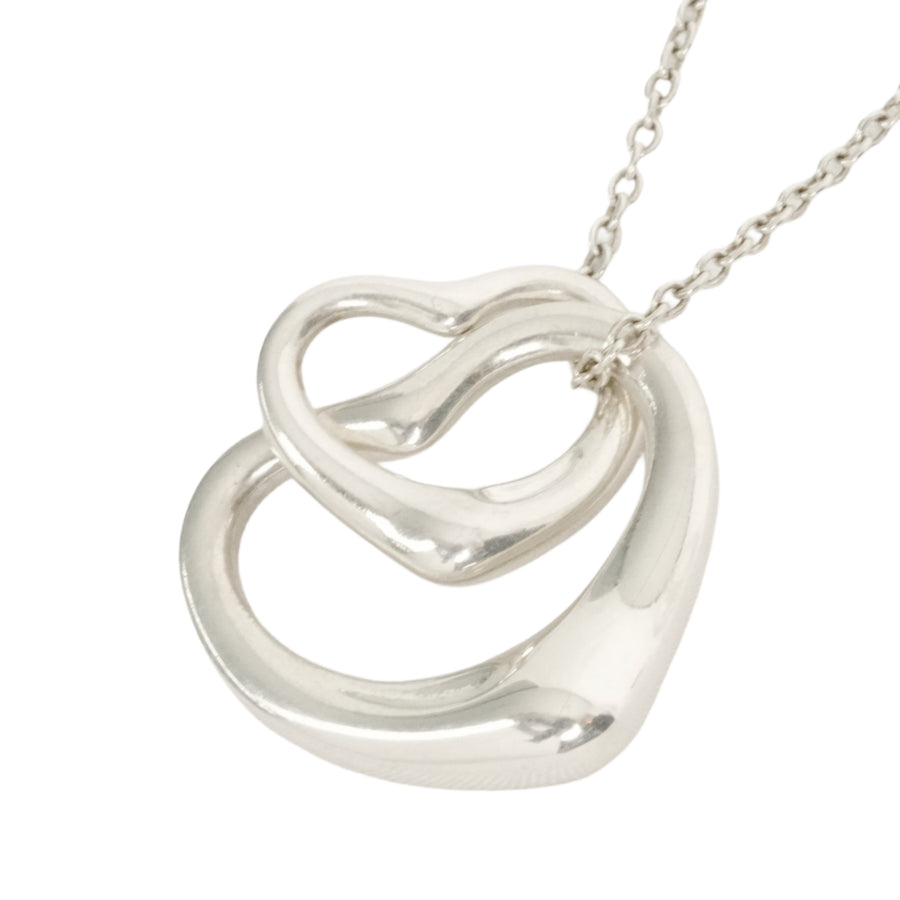 TIFFANY & CO. Double Open Heart Necklace