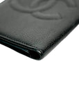 CHANEL 1996-1997 Caviar Skin Coco Mark Card Case