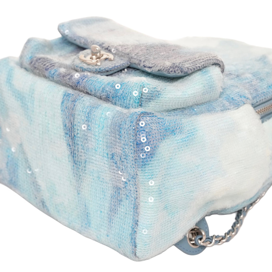 CHANEL Coco Mark Sequin Mini Backpack