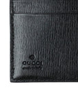 GUCCI Leather Logo W-Hook Compact Wallet