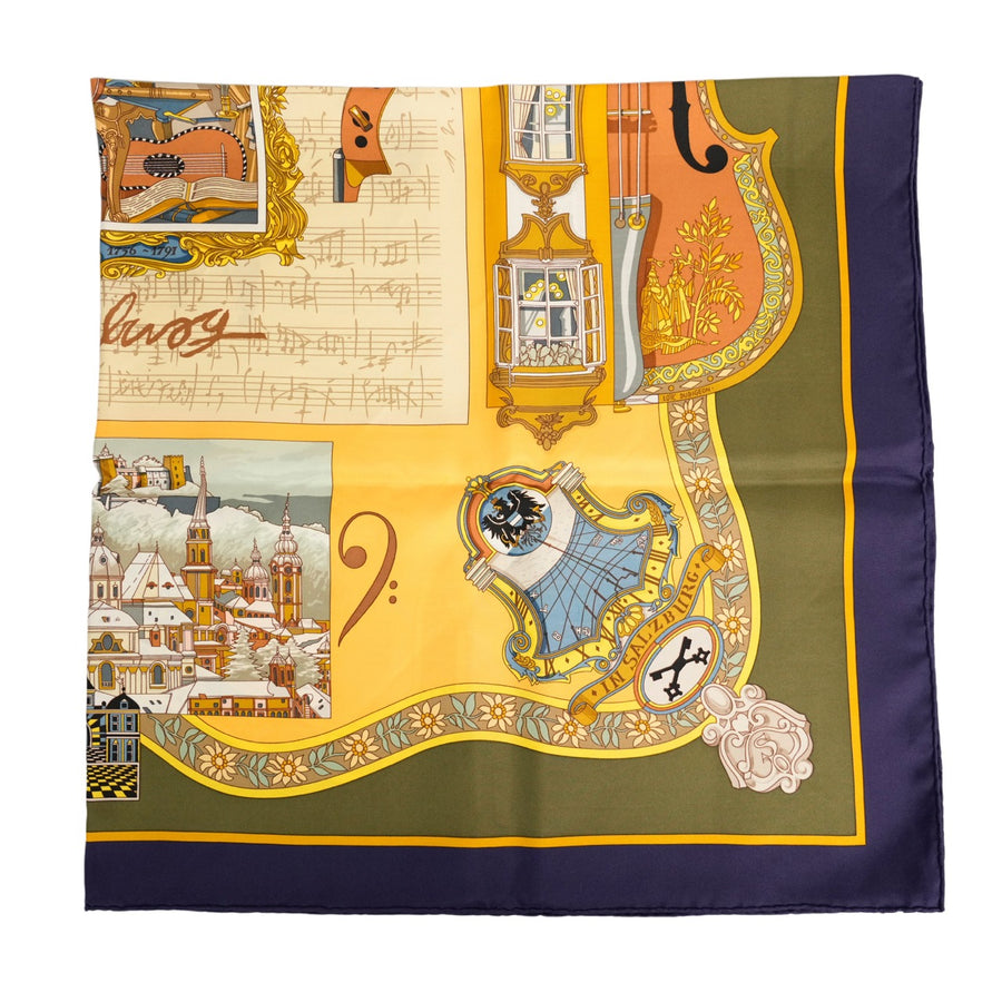 HERMES Carre 90 “In Salzburg” Violin Scarf