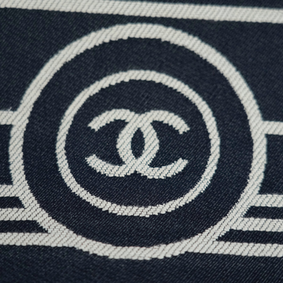 CHANEL Denim Tote Handbag/Shoulder Bag 2-Way