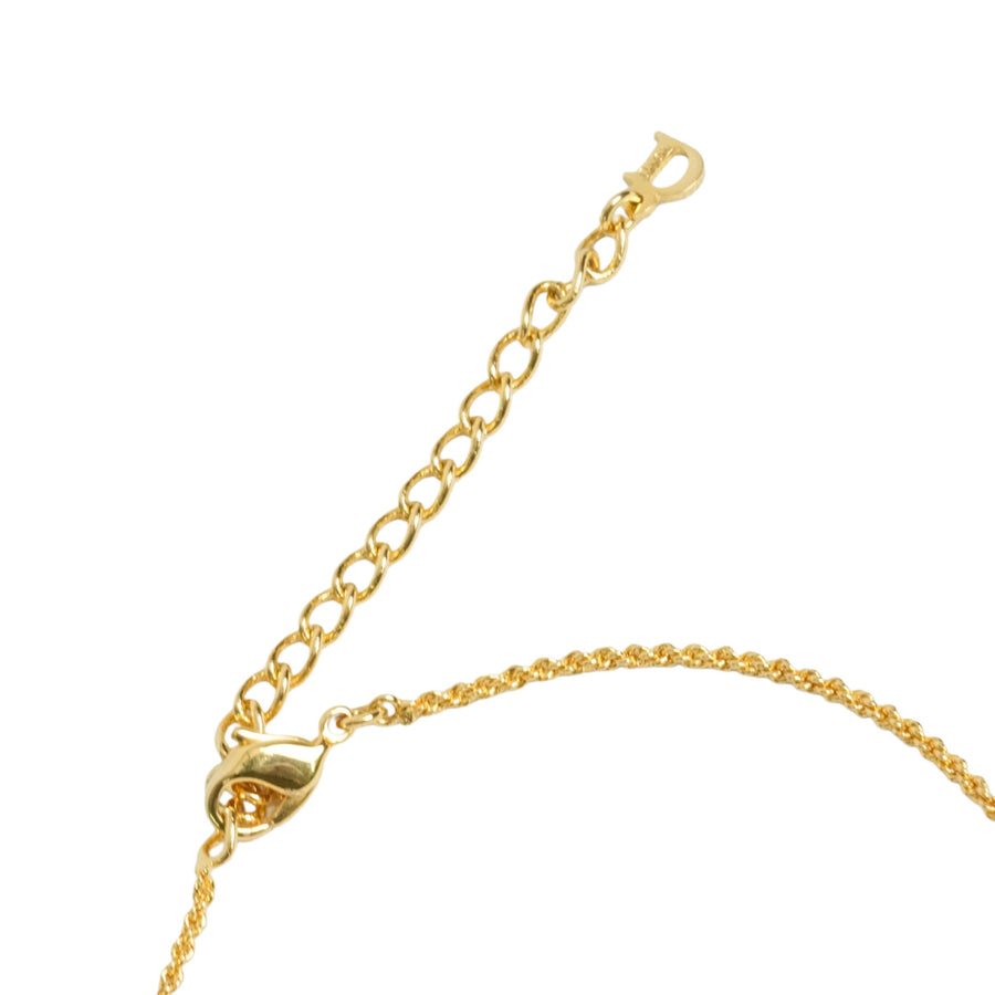 CHRISTIAN DIOR Trotter Line Stone Necklace