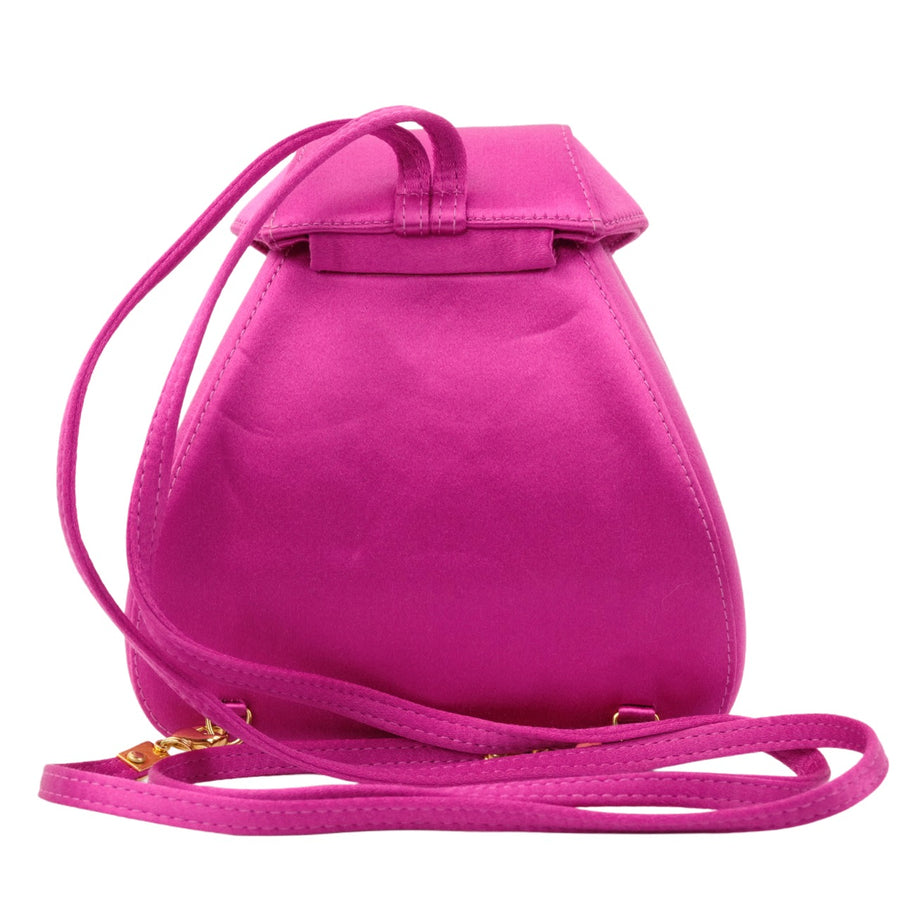 GUCCI Satin Mini Rucksack With Clasp Closure Backpack/Shoulder Bag