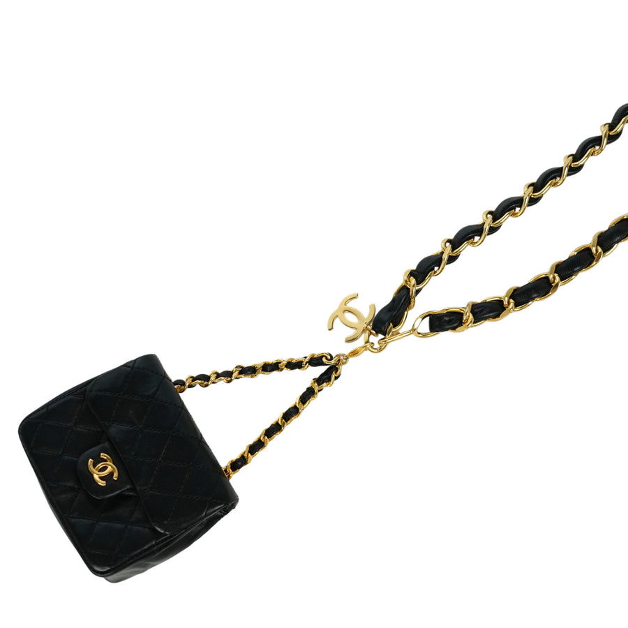 CHANEL Mini Mini Matelassé Lambskin Belt Bag