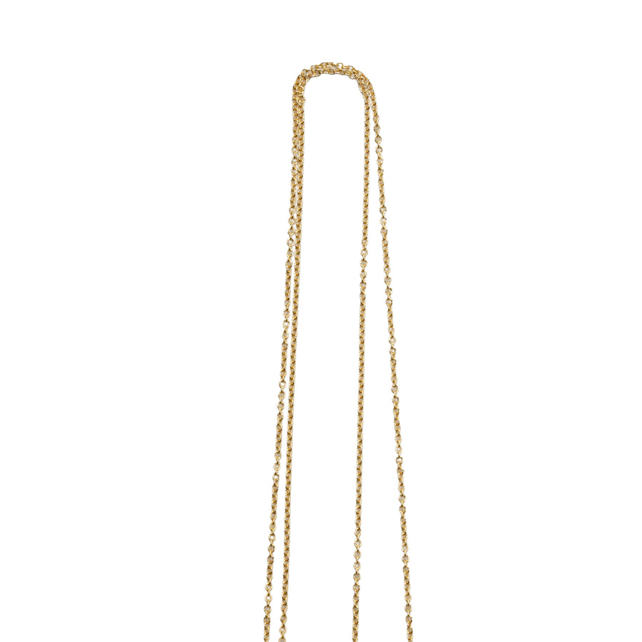 TIFFANY & CO. K18/750 Leaf Diamond Necklace 4.1g