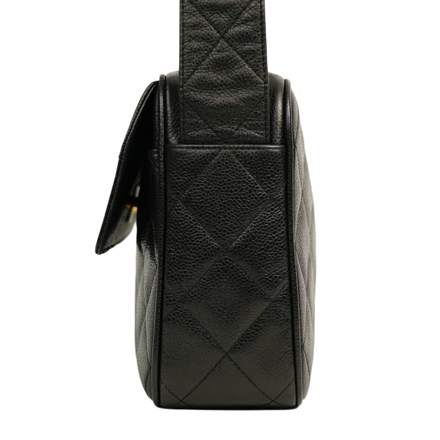 CHANEL 1994–1996 Matelasse Caviar Skin Shoulder Bag