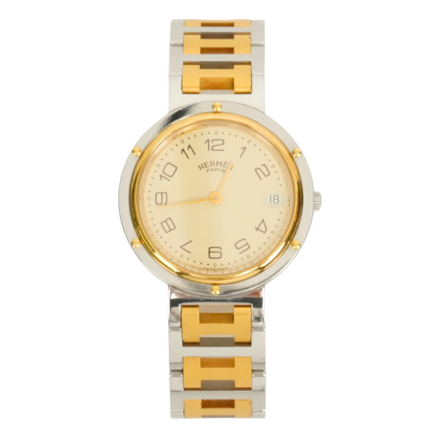 HERMES Clipper Classic YG Combination Boys 34 mm Watch