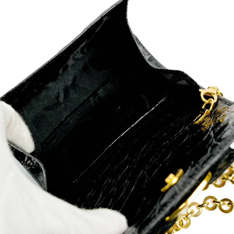 SALVATORE FERRAGAMO Vara Mini Chain Belt Bag/Shoulder Bag 2-Way