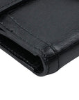 GUCCI Leather Logo W-Hook Compact Wallet
