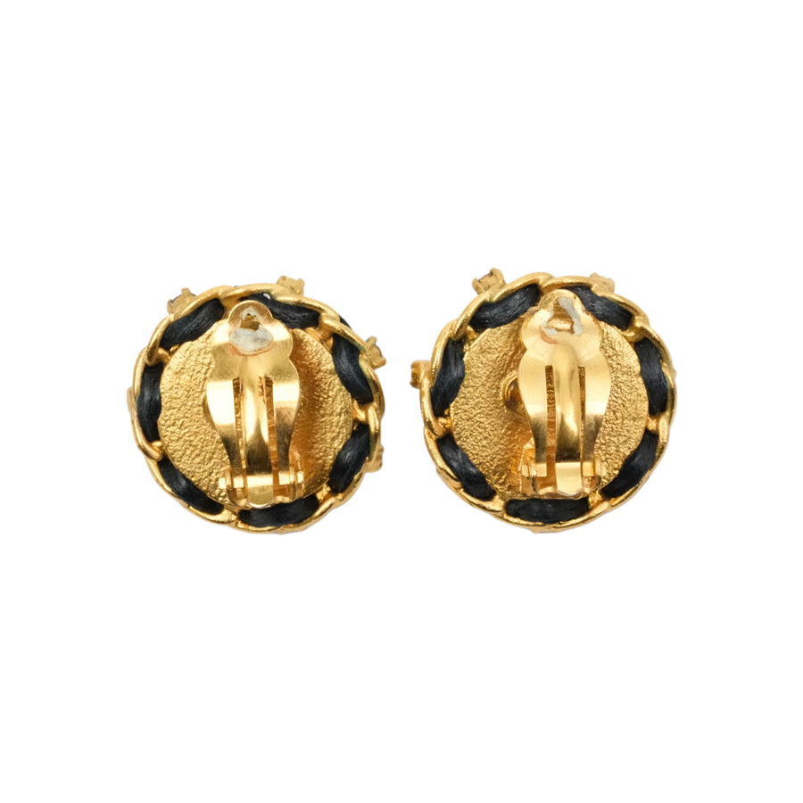 CHANEL Première Rhinestone Earrings