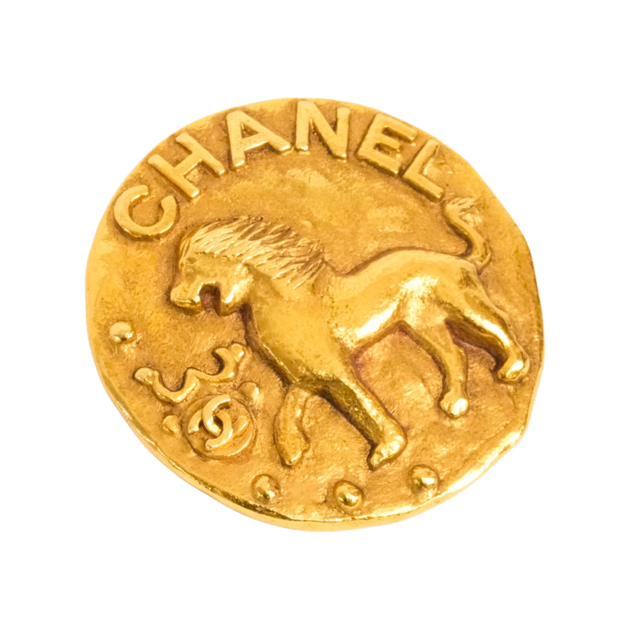 CHANEL Lion Coco Mark Brooch