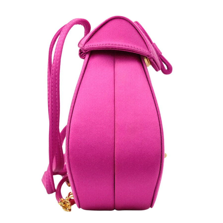GUCCI Satin Mini Rucksack With Clasp Closure Backpack/Shoulder Bag