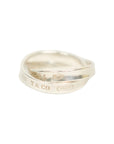 TIFFANY & CO. SV925 1837 Interlocking Circle Double Ring