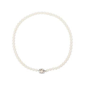 TASAKI Sterling Silver Pearl (Main Stones: 6.5-6.8mm) 30.9g Necklace