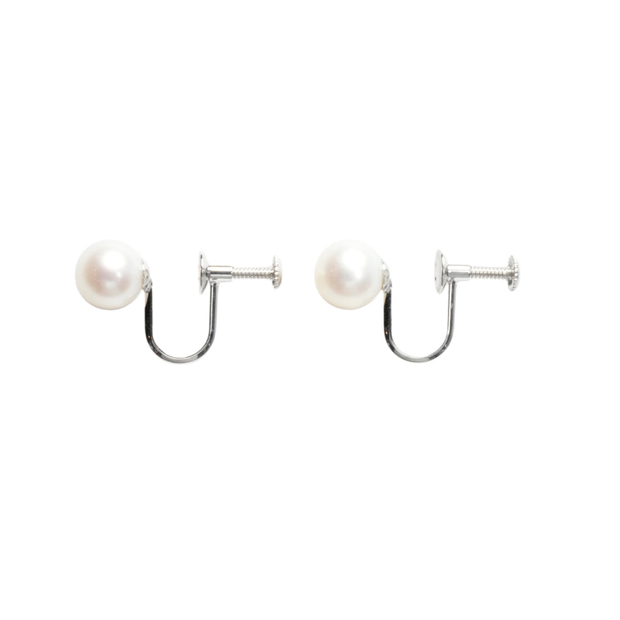 TASAKI set SV/K14WG (Main stone: Necklace 6.9-7.3mm/Earring 7.5mm) 37g Necklace